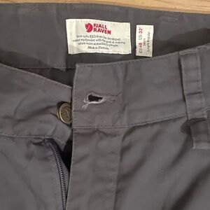Fjallraven Men's Gray Hardwear Pants Hiking Adventure
